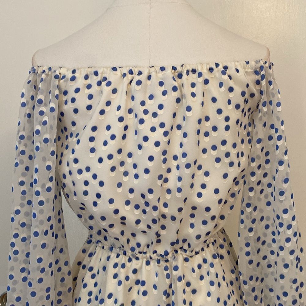 Lovers + Friends World Traveler Mini Dress Size XS in Speckled Ocean - Picture 9 of 16